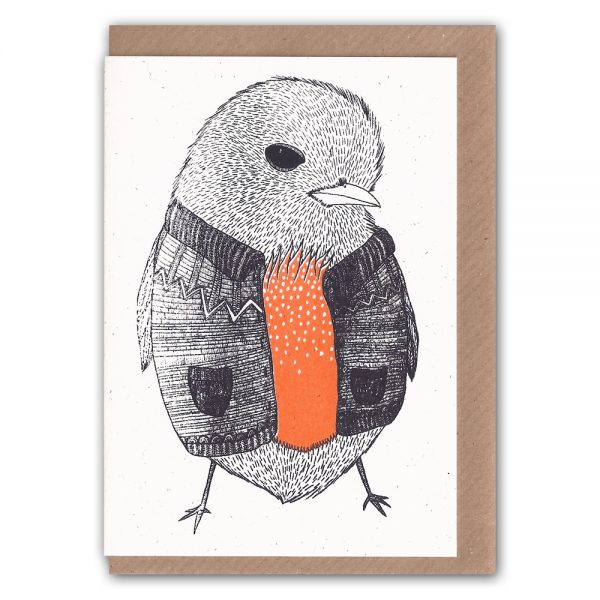 Inkidot-Cardiganed Robin